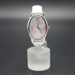 SANRIO Hello Kitty Damen Armbanduhr Weiß/Rosa