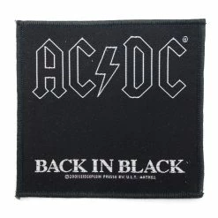 Band Patch AC/DC Back In Black Aufnäher