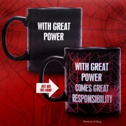 Spiderman Zaubertasse With Great Power Heat Changing Mug -Pokemon Shop DSC09859