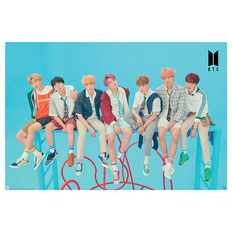 Poster BTS Group Blue 3 Poster BTS Group Blue