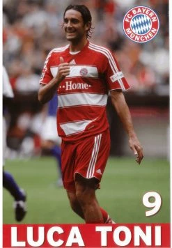 FC Bayern München Poster Vintage FC Bayern Legenden Luca Toni