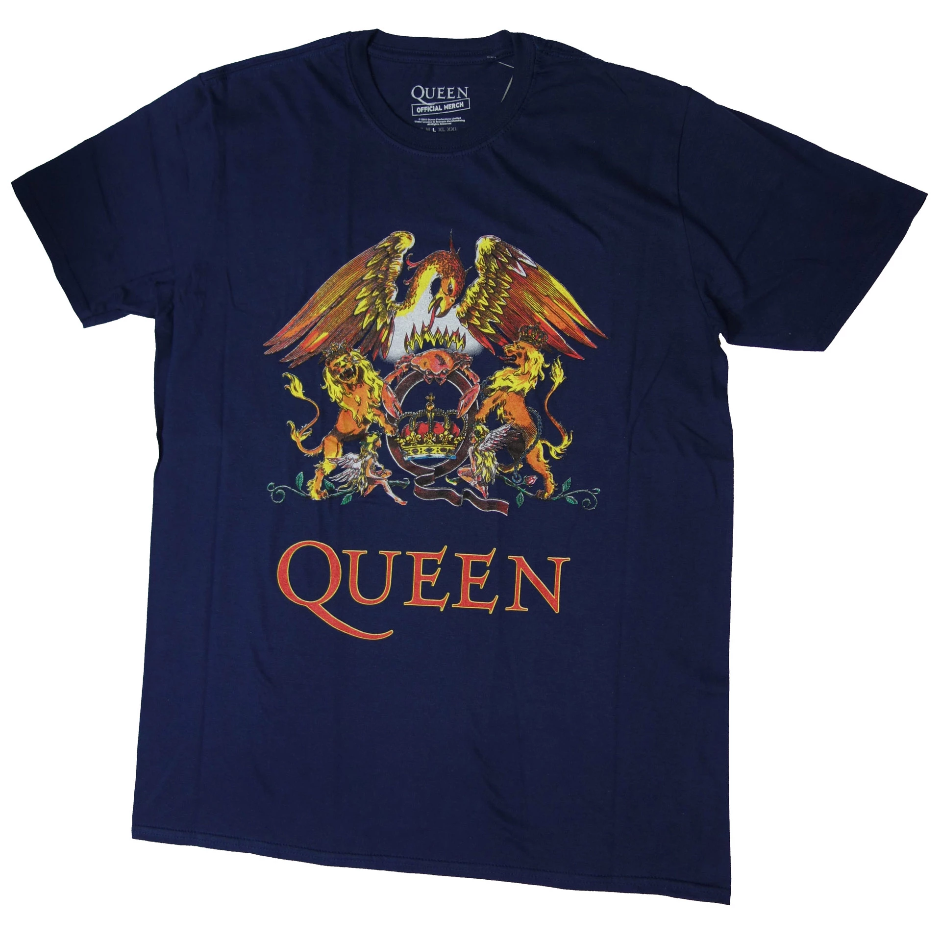 T-Shirt Queen Logo Dunkelblau 3 T-Shirt Queen Logo Dunkelblau
