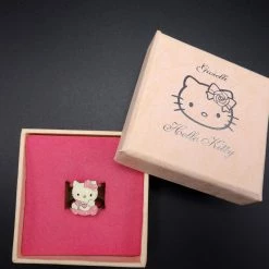 Hello Kitty Schmuck Ring Rosa 925 Silber -Pokemon Shop Ringimboxpink