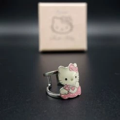 Hello Kitty Schmuck Ring Rosa 925 Silber -Pokemon Shop Ringimboxpink2