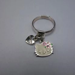 Hello Kitty Schmuck Ring Mit Anhänger -Pokemon Shop Ringmitherz2