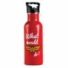 Wonder Woman Metal Trinkflasche "What Would WW Do?" Water Bottle -Pokemon Shop WTRBWW01 2
