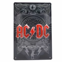 AC/DC Black Ice Retro Blech Schild