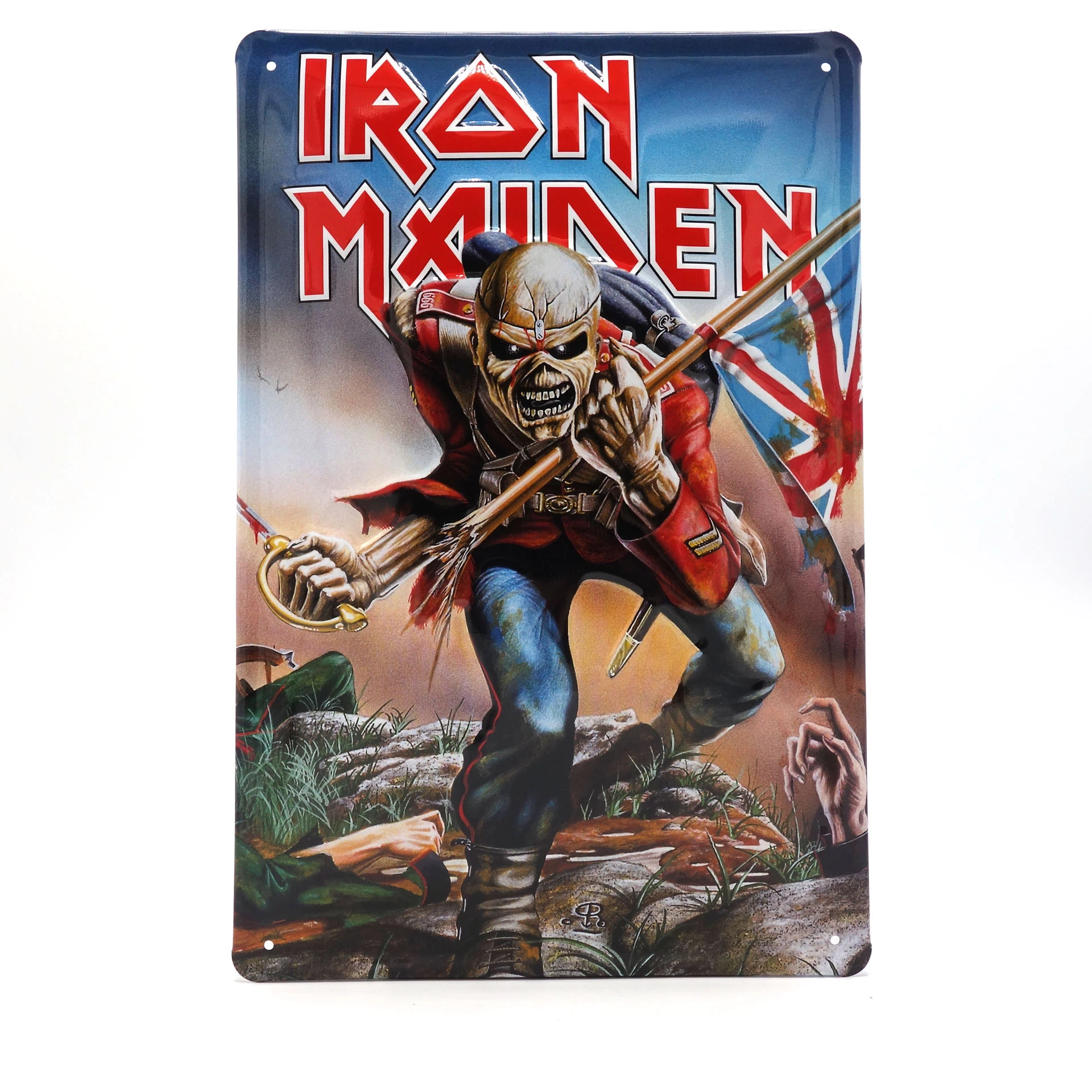 Iron Maiden Trooper Retro Blech Schild 3 Iron Maiden Trooper Retro Blech Schild