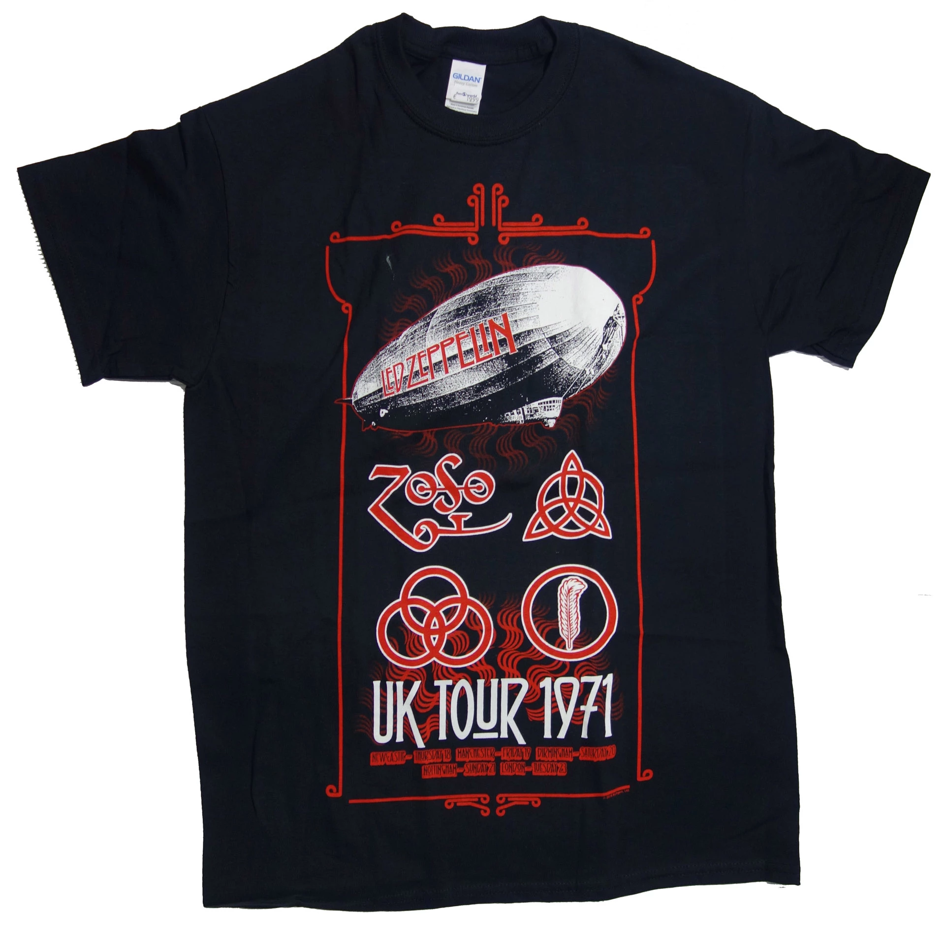 T-Shirt Led Zeppelin UK Tour 71 3 T-Shirt Led Zeppelin UK Tour 71