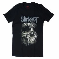 T-Shirt Slipknot Skull Group 7 T-Shirt Slipknot Skull Group -Pokemon Shop slipknotbepreparedforhell
